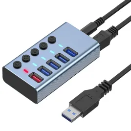 hub-usb-4x-3-0-1-port-ladujacy-5-portow-aluminiowy-rozdzielacz-multiport
