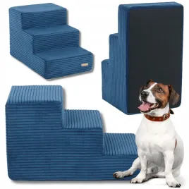 schodki-dla-psa-30-cm-piankowe-stabilne-podest-3-stopnie-sztruks-granatowy