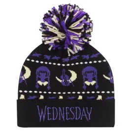 czapka-zimowa-wednesday-logo