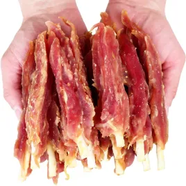 przysmak-przekaska-dla-psa-filet-z-kaczki-na-patyku-hauandmiau-500g