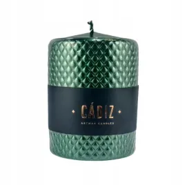 swieca-cadiz-walec-duzy-fi9-zielony-h11cm