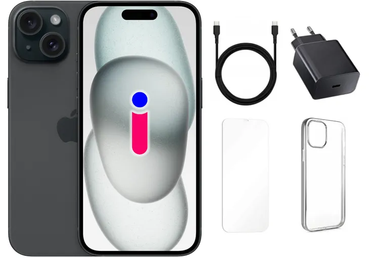 IPHONE 15 128GB CZARNY ESIM SZYBKA ŁADOWARKA GRATIS KL PREMIUM