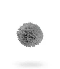pompon-z-bibuly-kula-20cm-szary-uniw
