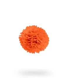 pompon-z-bibuly-kula-20cm-pomaranczowy-uniw