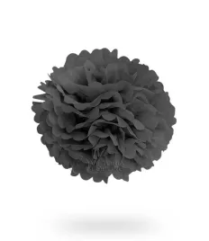pompon-z-bibuly-30cm-czarny-uniw