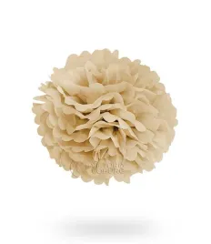 pompon-z-bibuly-30cm-bezowy-uniw