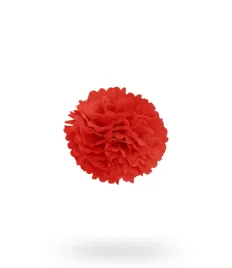 pompon-z-bibuly-kula-20cm-czerwony-uniw