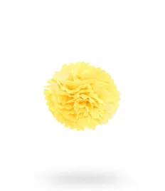 pompon-z-bibuly-kula-20cm-zolty-uniw