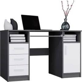 biurko-delta-antracyt-bialy-120-cm-3-szuflady-szafka-polki-do-biura-po