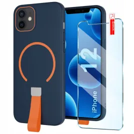etui-z-paskiem-na-palec-matowe-granatowe-do-iphone-12-ordo-magsafe-szklo