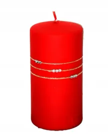 swieca-kolia-mat-walec-czerwony-h14cm
