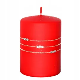 swieca-kolia-mat-walec-czerwony-h10cm