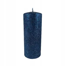 swieca-glamour-granat-brokat-walec-duzy-18cm