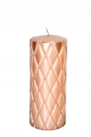 swieca-florencja-pikowana-rose-gold-h18cm