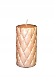 swieca-florencja-pikowana-rose-gold-h14cm
