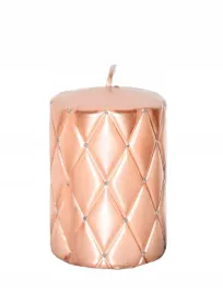 swieca-florencja-pikowana-rose-gold-h10cm