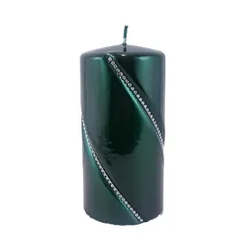 swieca-bolero-metallic-walec-sredni-zielony-14cm