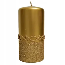 swieca-pienkowa150-70-glitter-decor-metalik-zlota