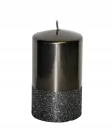 swieca-ozdobna-prince-walec-fi8cm-grafit-h14cm