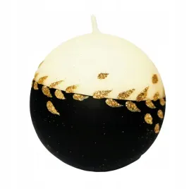 swieca-kula-k-3-fi80-gold-leaf-lak-mat-ecru-czarny