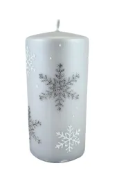 swieca-frost-platki-sniegu-szara-walec-14cm