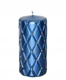swieca-pikowana-metalik-15cm-szafirowa