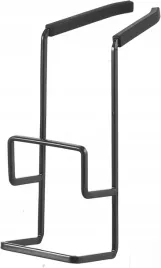 home-tower-wieszany-uchwyt-na-gabke-do-kranu-podwojny-stalowy-czarny-trwaly