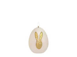 swieca-jajko-9cm-bunny-metalik-polmat-biala