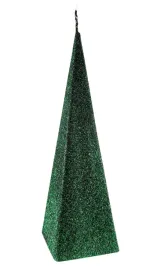 swieca-iris-piramida-230mm-butelkowa-zielen