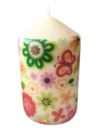 swieca-w-wiosenne-kwiaty-10cm