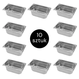 pojemnik-gn-gastronomiczny-1-4-zestaw-10-szt-ze-stali-nierdzewnej-150mm
