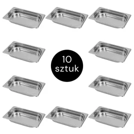 pojemnik-gn-gastronomiczny-1-4-zestaw-10-szt-ze-stali-nierdzewnej-40mm