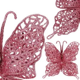 ozdoba-swiateczna-motyl-brokatowa-zawieszka-choinkowa-rozowa