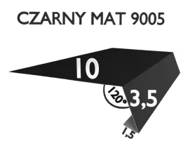 pas-nadrynnowy-okapowy-pn101-pod-gont-pape-czarny-mat-ral-9005-obrobki