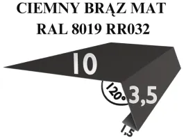 pas-nadrynnowy-okapowy-pn101-pod-pape-gont-ciemny-braz-mat-rr032-ral8019