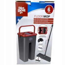 dirt-devil-mop-plaski-dwukomorowy-6l-szary