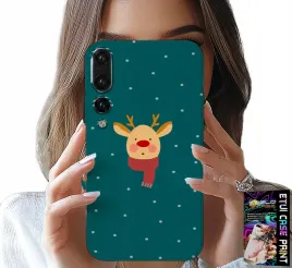 etui-do-huawei-p20-plus-renifer-na-zielonym-tle-swiateczne-wzory