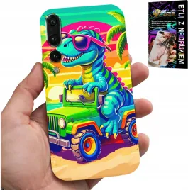 etui-do-huawei-p20-plus-dinozaur-w-ciezarowce-wzory-dla-dzieci