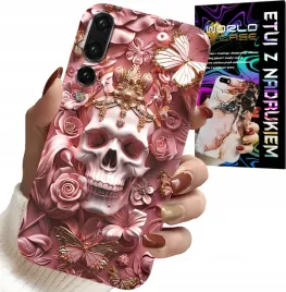 etui-do-huawei-p20-plus-kobiece-modne-wzory-czaszka-w-roze