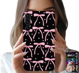 etui-do-huawei-p20-plus-czarno-rozowe-wstazki-kokardki-wstazka