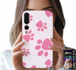 etui-do-huawei-p20-plus-rozowe-psie-lapki-plecki-obudowa-case