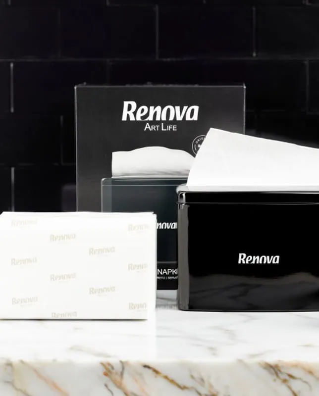 czarny-serwetnik-renova-stan-nowy