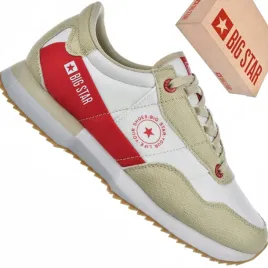 big-star-nn174421-sneakersy-meskie-retro-bezowo-biale-z-czerwonym-logo