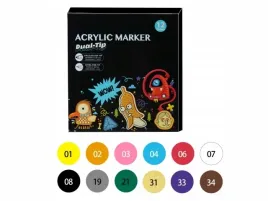 markery-akrylowe-pisaki-12-szt-zestaw-flamastry-mazaki-zywe-kolory