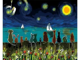 obraz-malowanie-po-numerach-rama-50x40cm-zwierzeta-nad-jeziorem