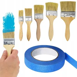 zestaw-malarski-5x-pedzle-syntetyczne-bez-smug-niebieska-tasma-malarska