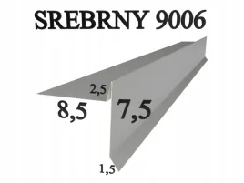wiatrownica-pod-gont-bitumiczny-pape-w201-srebrny-9006-obrobki-blacharskie