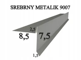 wiatrownica-pod-gont-pape-w201-srebrny-metalik-9007-obrobki-blacharskie