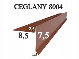 wiatrownica-pod-gont-bitumiczny-pape-w201-ceglany-8004-obrobki-blacharskie
