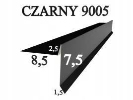 wiatrownica-pod-gont-bitumiczny-pape-w201-czarny-9005-obrobki-blacharskie